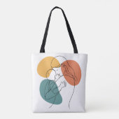 Die Wärme der Umarmung einer Mutter: Minimalistisc Tasche (Rückseite)