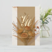 Die Wärme des Herbstes - Save The Date Einladung (Stehend Vorderseite)