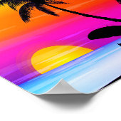 Die Wärme des Sonnenuntergangs Poster (Ecke)
