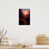 Die Wärme des Waldes Poster (Küche)