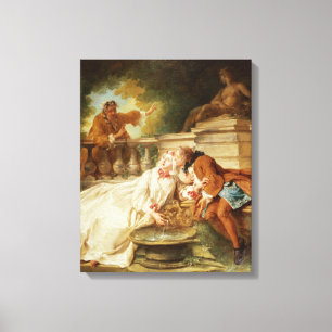 Die Warnung, 1723 (Öl auf Leinwand) Leinwanddruck