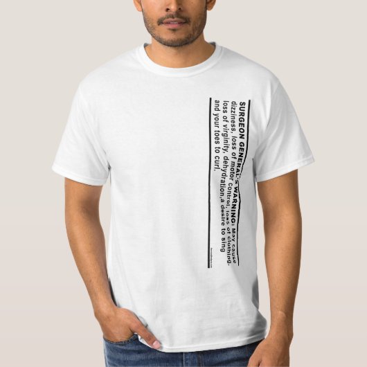 Die Warnung des obersten Gesundheitsbeauftragters T-Shirt (Vorderseite)