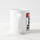 Die Warnung des stellvertretenden Sheriff hart am Jumbo-Tasse (Rückseite)