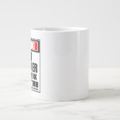 Die Warnung des Vogelbeobachters bei der Arbeit st Jumbo-Tasse (Vorderseite)