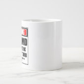 Die Warnung von Ehemann bei der Arbeit stört nicht Jumbo-Tasse (Vorderseite)