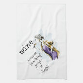 Die Warnung von Menschen ist illegal Geschirrtuch (Vertikal)