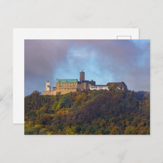 Die Wartburg bei Eisenach Postkarte (Vorne/Hinten)