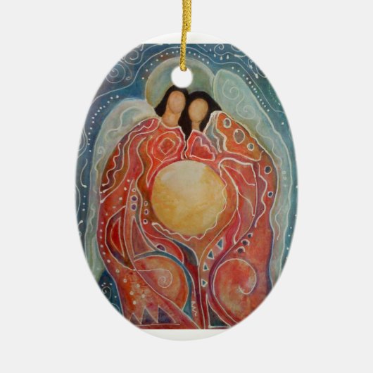 Die Wärter Keramikornament (Vorne)