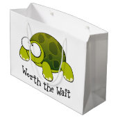 Die Warteschildkröte Große Geschenktüte (Rückseite Schrägansicht)