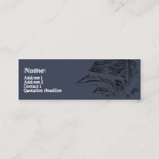 DIE WARZE MINI VISITENKARTE (Vorderseite)