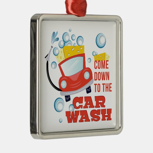 Die Waschanlage Silbernes Ornament (Rechts)