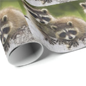 Die Waschbär-Paare Geschenkpapier (Rolleneckpunkt)