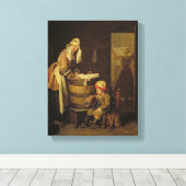 Die Wäsche Leinwanddruck (Insitu (Holzboden))