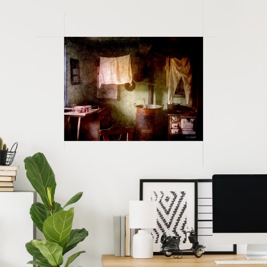 Die Wäsche Poster (Heimbüro)