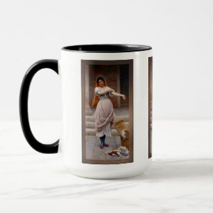 Die Wäsche von Eugen von Blaas Tasse