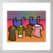 Die Wäscheleine Poster (Vorne)