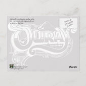 die Wäscheleine Postkarte (Rückseite)