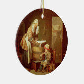 Die Wäscherei-Frau Keramikornament (Rechts)
