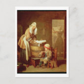 Die Wäscherin Postkarte (Vorderseite)