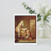 Die Wäscherin Postkarte (Stehend Vorderseite)