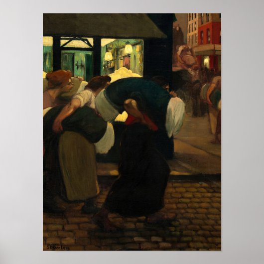 Die Waschräume, 1899 von Theophile Steinlen Poster (Vorne)