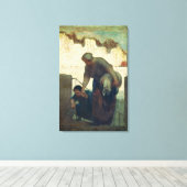 Die Washerfrau, c.1860-61 Leinwanddruck (Insitu (Holzboden))
