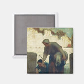 Die Washerfrau, c.1860-61 Magnet (Vorderseite/Rückseite)