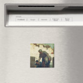 Die Washerfrau, c.1860-61 Magnet (In Situ (Geschirrspüler))