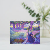 Die Washerfrau, eine Kunstmalerin, Postkarte (Stehend Vorderseite)
