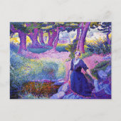 Die Washerfrau, eine Kunstmalerin, Postkarte (Vorderseite)