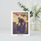 Die Washerin von Honore Daumier Postkarte (Stehend Vorderseite)