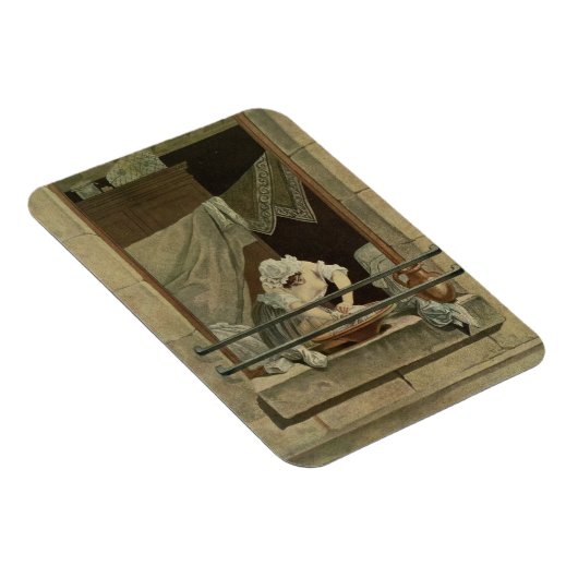 Die Washerwoman, die von J. Laurent Julien (c1 Magnet (Rechte Seite)