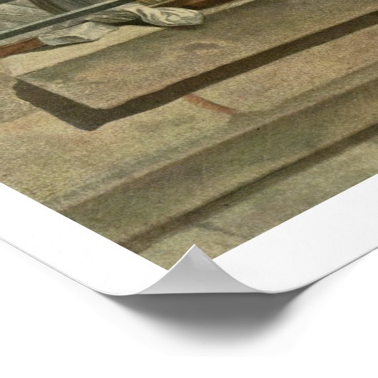 Die Washerwoman, die von J. Laurent Julien (c1 Poster (Ecke)