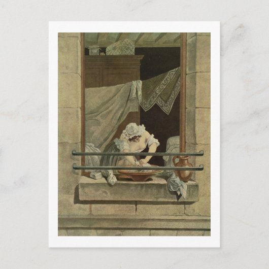 Die Washerwoman, die von J. Laurent Julien (c1 Postkarte (Vorderseite)