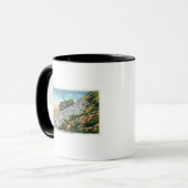 Die Washington Cog Railway, Jacob's Ladder Tasse (Vorderseite Links)