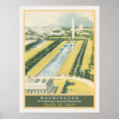 Die Washington DC Eisenbahn auf dem Weg zur Haupts Poster (Vorne)