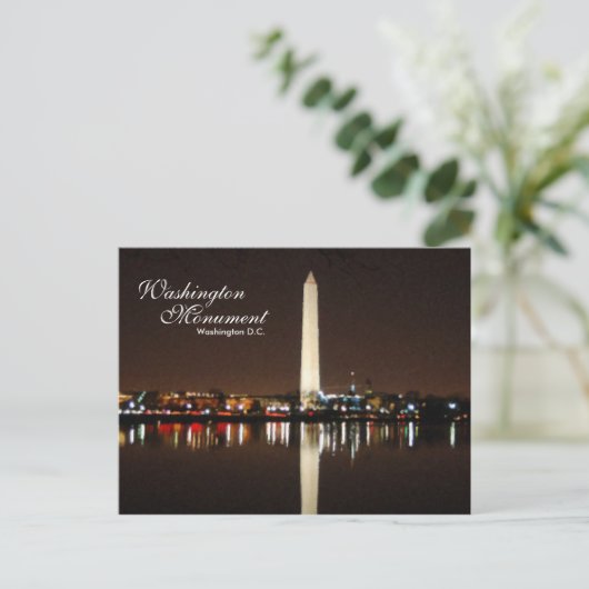 Die Washington Monument Postcard Postkarte (Stehend Vorderseite)