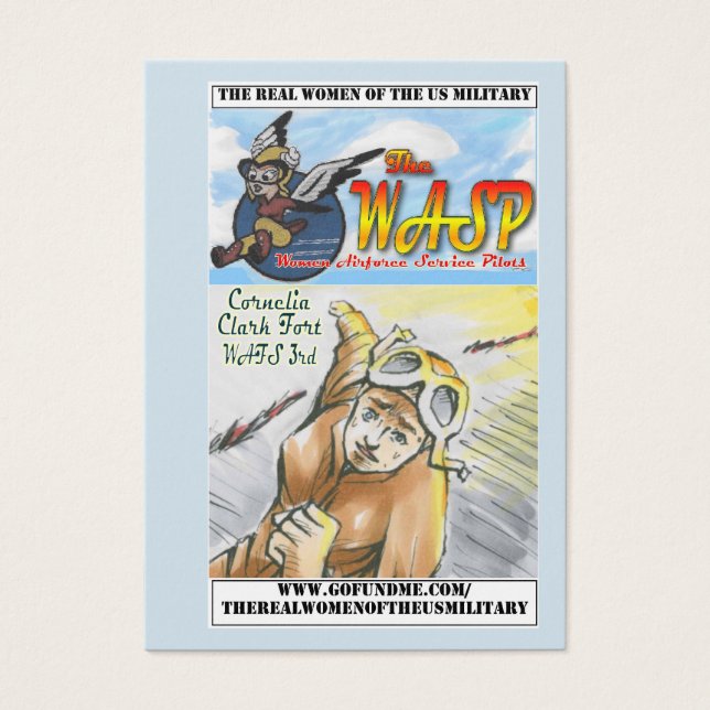 Die WASP Cornelia Clark Fort Trading Card (Vorderseite)