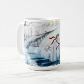 Die Wassailing-Geister Kaffeetasse (Vorderseite Links)