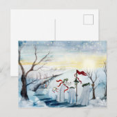 Die Wassailing-Geister Postkarte (Vorne/Hinten)