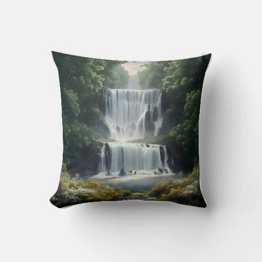 Die Wasserfall-Landschaft Kissen (Vorderseite)