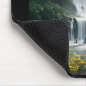 Die Wasserfall-Landschaft Mousepad (Ecke)