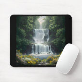 Die Wasserfall-Landschaft Mousepad (Mit Mouse)