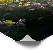 Die Wasserfall-Landschaft Poster (Ecke)