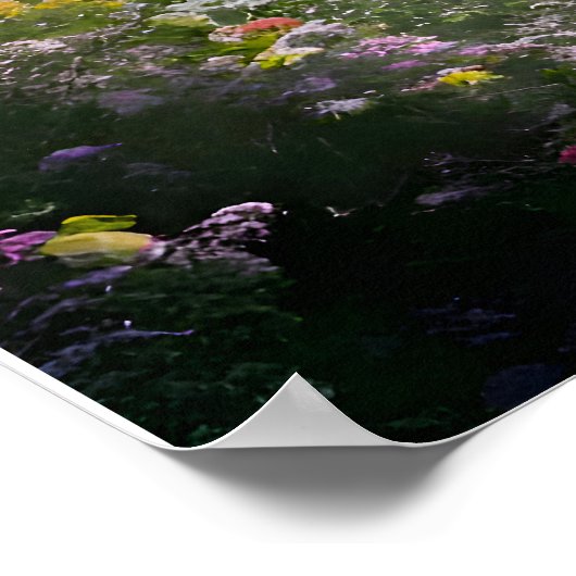 Die Wasserfall-Landschaft Poster (Ecke)