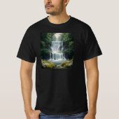 Die Wasserfall-Landschaft T-Shirt (Vorderseite)