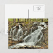 Die Wasserfälle am Mackenzie King Anwesen, Gatinea Postkarte (Vorne/Hinten)