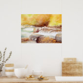 Die Wasserfälle des East Lyn Poster (Küche)