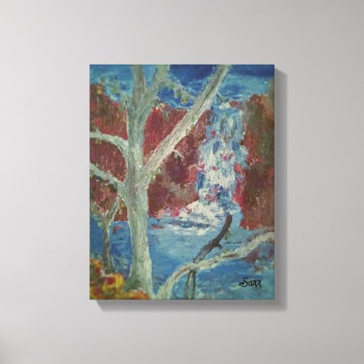 Die Wasserfälle Keene NH Leinwanddruck (Vorderseite)