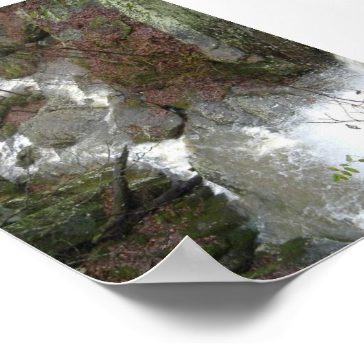 Die Wasserfälle Poster (Ecke)